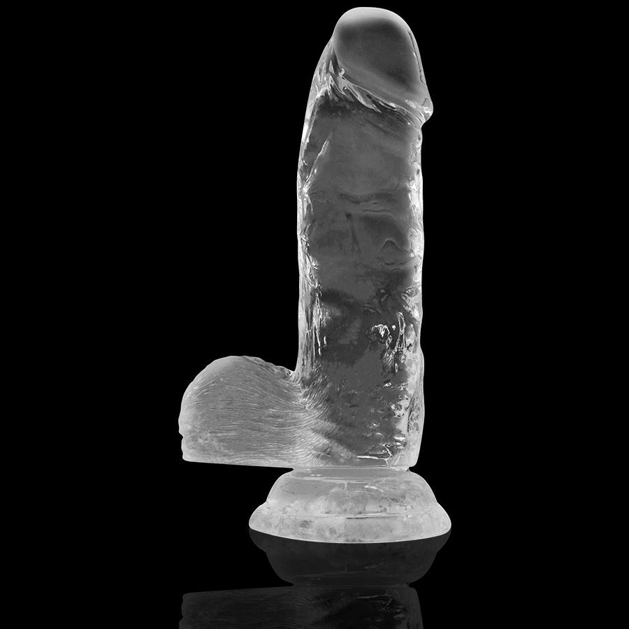 X RAY - CAZZO TRASPARENTE CON SFERE 15.5 CM -O- 3.5 CM - X RAY | Lingerie Harness Boutique