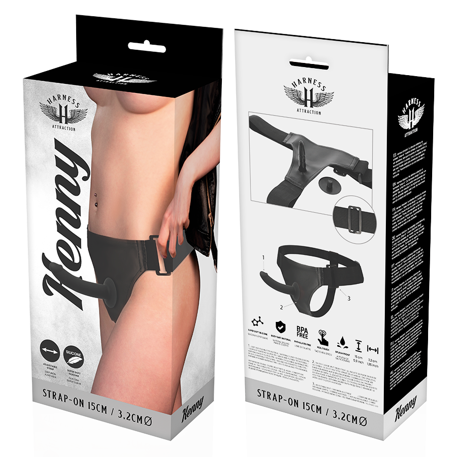 HARNESS ATTRACTION - RNES SILICONE KENNY 15 CM -O- 3.2 CM - HARNESS ATTRACTION | Lingerie Harness Boutique
