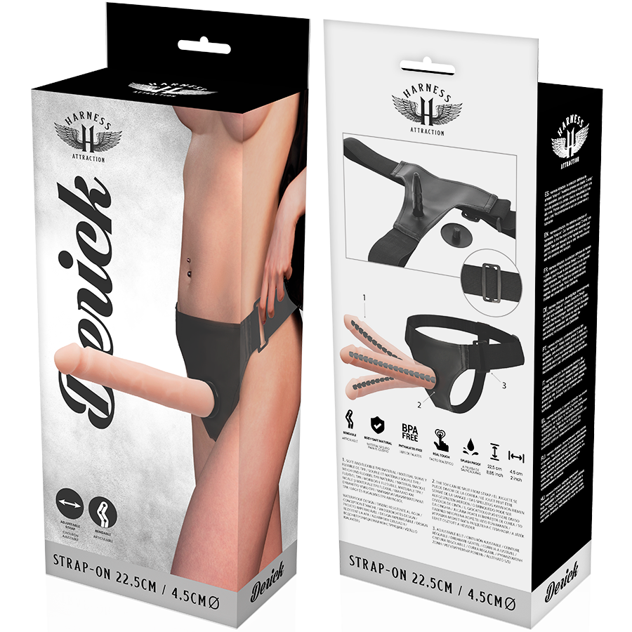 HARNESS ATTRACTION - DERICK CARNE ARTICOLABILE 22.5 CM -O- 4.5 CM - HARNESS ATTRACTION | Lingerie Harness Boutique