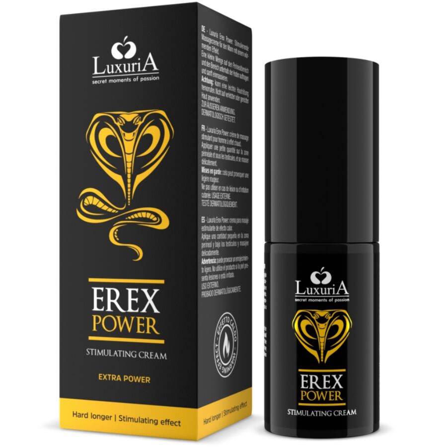 INTIMATELINE LUXURIA - EREX POWER HARD CREMA PENE PIÙ LUNGO 30 ML - INTIMATELINE LUXURIA | Lingerie Harness Boutique
