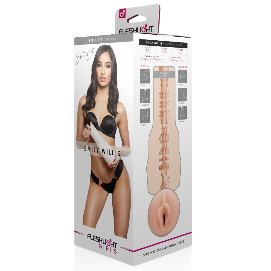 FLESHLIGHT GIRLS - EMILY WILLIS SQUIRTVAGINA - FLESHLIGHT GIRLS | Lingerie Harness Boutique