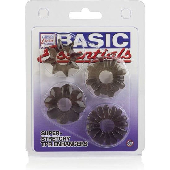 CALEXOTICS - BASIC ESSENTIALS CONFEZIONE DA 4 - CALEXOTICS | Lingerie Harness Boutique