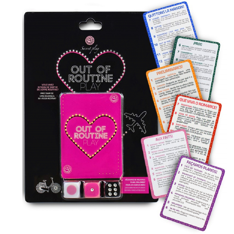 GIOCO SEGRETO - GIOCO FUORI ROUTINE (FR / PT) - SECRETPLAY 100% GAMES | Lingerie Harness Boutique