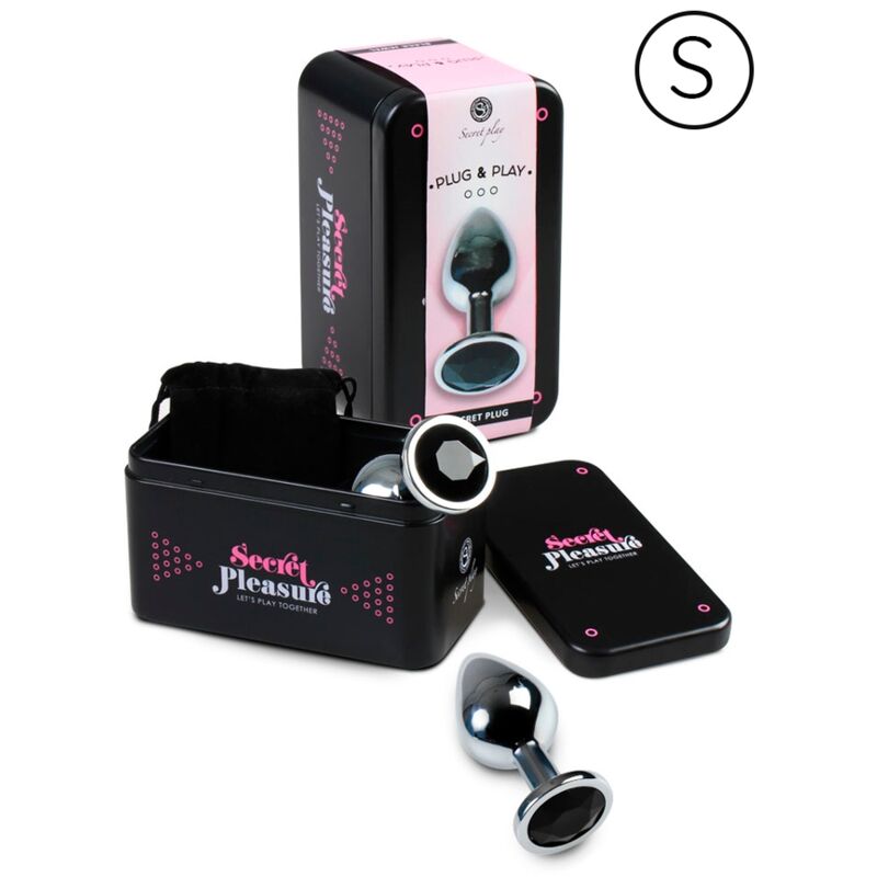 SECRETPLAY - PLUG ANALE NERO S - SECRETPLAY TOYS | Lingerie Harness Boutique
