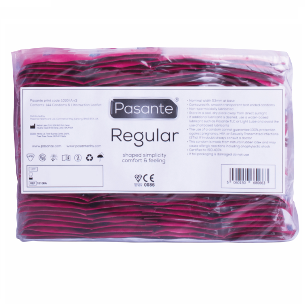 PASANTE - PRESERVATIVO GAMMA REGOLARE 144 UNIT - PASANTE | Lingerie Harness Boutique