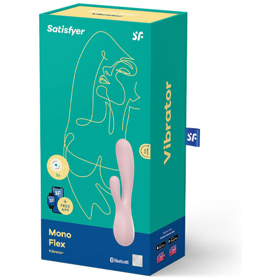 SATISFYER - MONO FLEX ROSA CON APP - SATISFYER CONNECT | Lingerie Harness Boutique