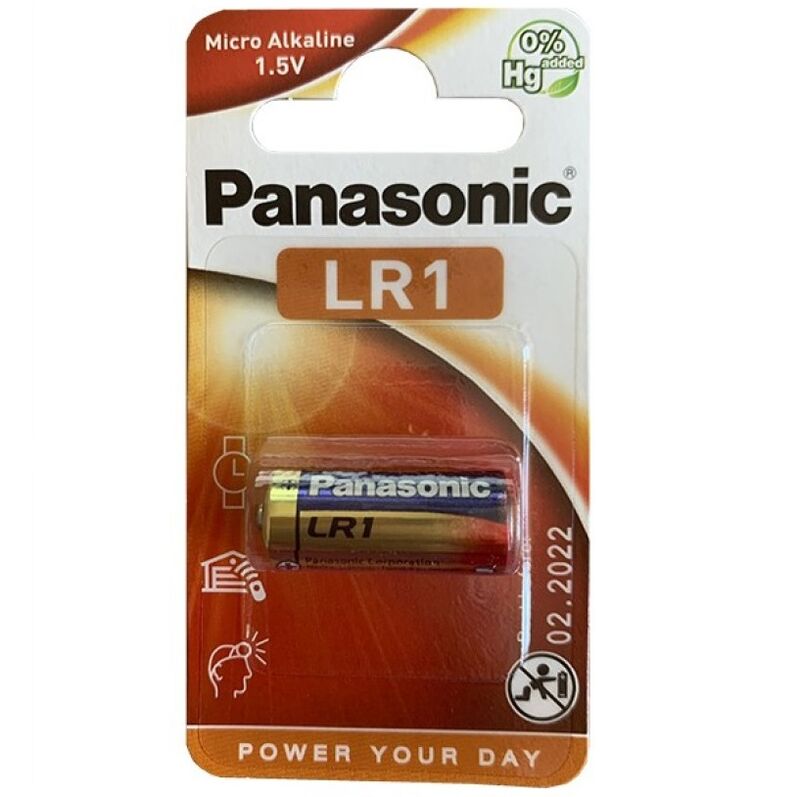 PANASONIC - BATTERIA ALCALINA LR1 1.5V BLISTER 1 UNITÀ - PANASONIC | Lingerie Harness Boutique