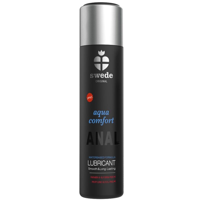 SWEDE - AQUA COMFORT ANALE LUBRIFICANTE A BASE ACQUOSA 120 ML - SWEDE | Lingerie Harness Boutique