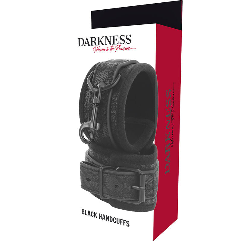DARKNESS - MANETTE BDSM NERE DI LUSSO - DARKNESS BONDAGE | Lingerie Harness Boutique