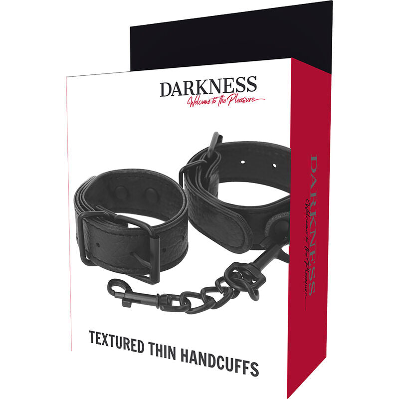 DARKNESS - MANETTE LARGE CON STRUTTURA SOTTILE - DARKNESS BONDAGE | Lingerie Harness Boutique