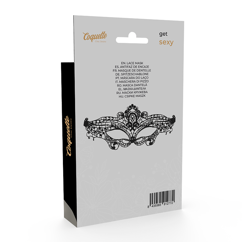 COQUETTE CHIC DESIRE - MASCHERA IN FINE PIZZO NERO - COQUETTE ACCESSORIES | Lingerie Harness Boutique