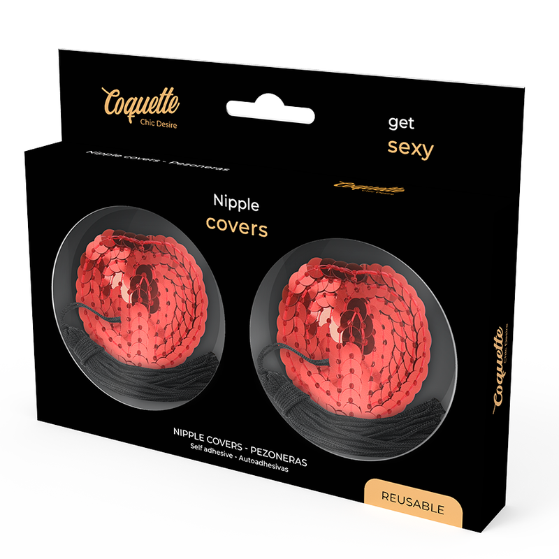 COQUETTE CHIC DESIRE - COPRI CAPEZZOLO ROSSO - COQUETTE ACCESSORIES | Lingerie Harness Boutique