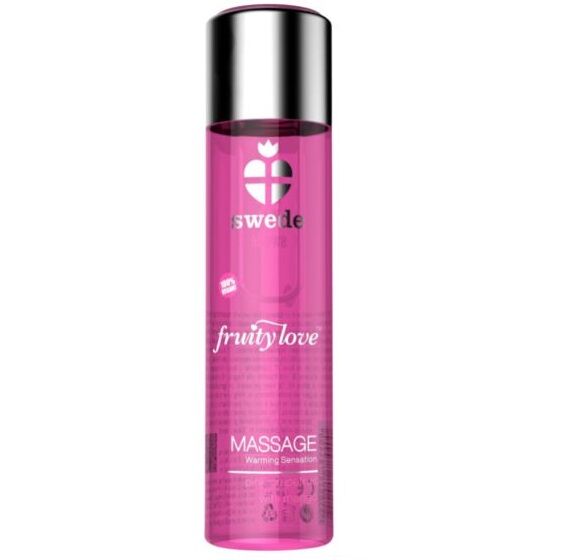 SWEDE - FRUITY LOVE OLIO DA MASSAGGIO EFFETTO RISCALDANTE POMPELMO ROSA CON MANGO 60 ML - SWEDE | Lingerie Harness Boutique