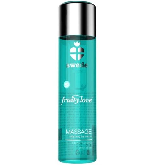 SWEDE - FRUITY LOVE OLIO DA MASSAGGIO EFFETTO RISCALDANTE RIBES NERO E LIME 60 ML - SWEDE | Lingerie Harness Boutique