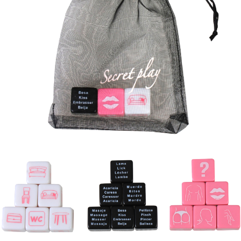 SECRETPLAY - GIOCO 3 DADI (ES/PT/EN/FR) - SECRETPLAY 100% GAMES | Lingerie Harness Boutique