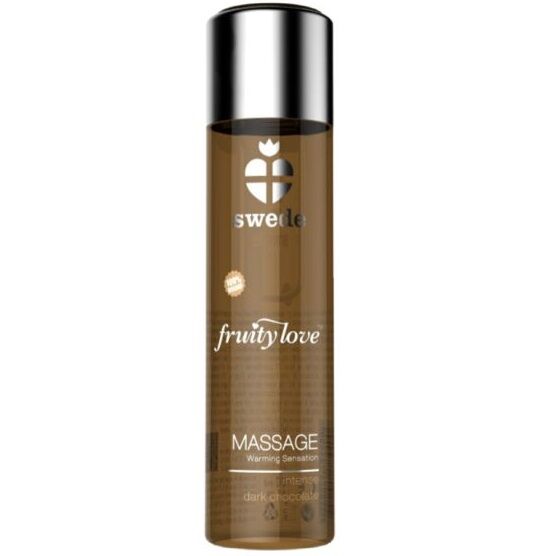 SWEDE - FRUITY LOVE OLIO DA MASSAGGIO EFFETTO RISCALDANTE CIOCCOLATO FONDENTE INTENSO 60 ML - SWEDE | Lingerie Harness Boutique
