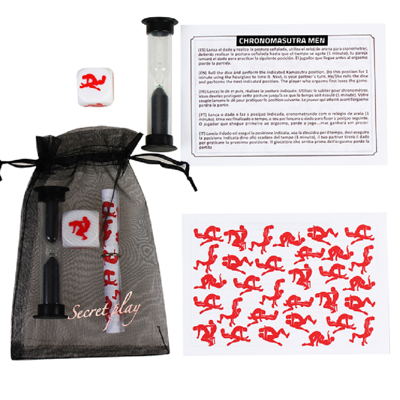 SECRETPLAY - KIT CHRONOMASUTRA PLAY GAY (ES/EN/IT/PT/FR) - SECRETPLAY 100% GAMES | Lingerie Harness Boutique