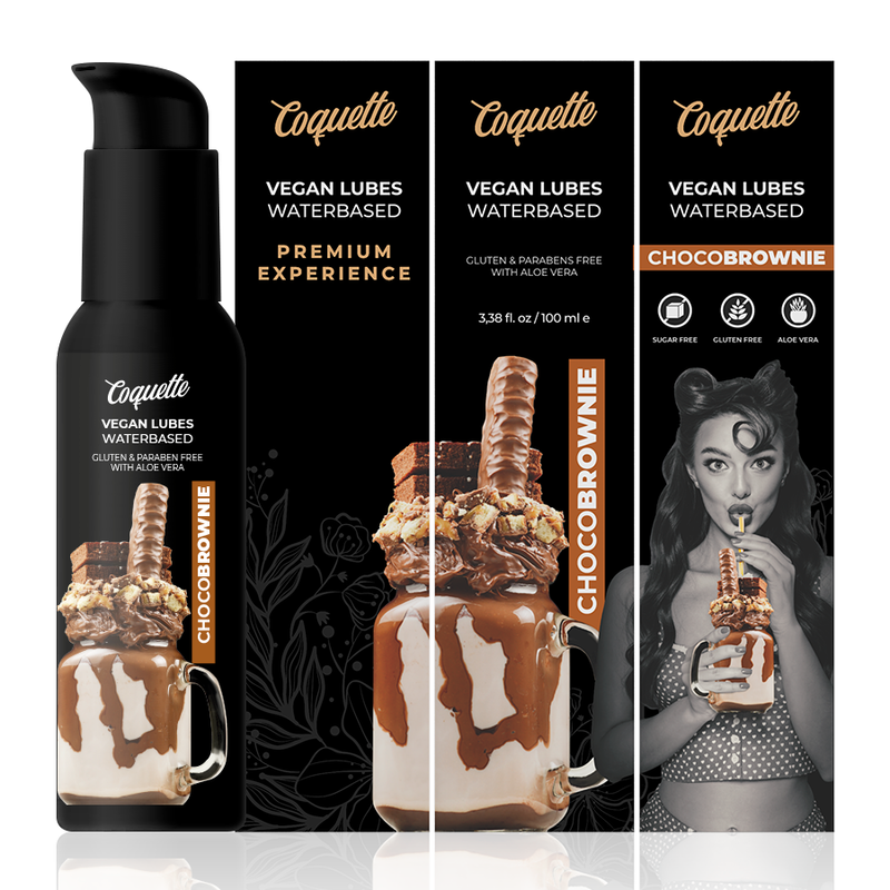 COQUETTE CHIC DESIRE - LUBRIFICANTE VEGANO AL CHOCOBROWNIE ESPERIENZA PREMIUM 100ML - COQUETTE COSMETICS | Lingerie Harness Boutique