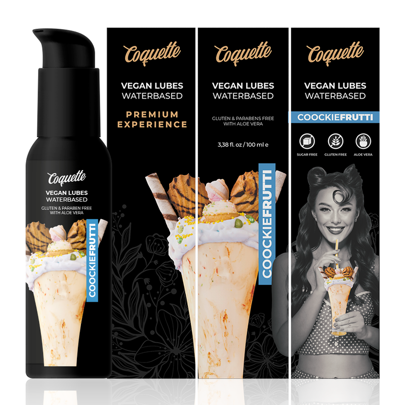 COQUETTE CHIC DESIRE - LUBRIFICANTE VEGANO ESPERIENZA PREMIUM COOKIEFRUTTI 100ML - COQUETTE COSMETICS | Lingerie Harness Boutique