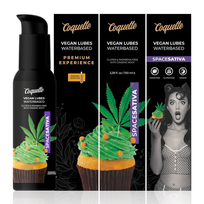 COQUETTE CHIC DESIRE - LUBRIFICANTE SATIVA VEGAN SPACE PREMIUM EXPERIENCE 100 ML - COQUETTE COSMETICS | Lingerie Harness Boutique
