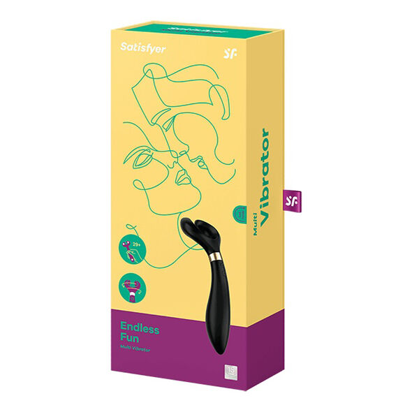 SATISFYER - DIVERTIMENTO INFINITO MULTI VIBRATOR 3 NERO - SATISFYER PARTNER | Lingerie Harness Boutique