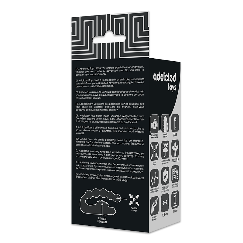 ADDICTED TOYS - MASSAGGIATORE ANALE PROSTATICO CON VIBRAZIONE - ADDICTED TOYS | Lingerie Harness Boutique