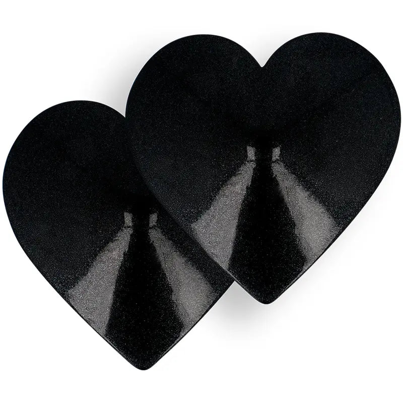 COQUETTE CHIC DESIRE - COPRI CAPEZZOLI BLACK HEARTS - COQUETTE ACCESSORIES | Lingerie Harness Boutique