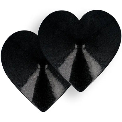 COQUETTE CHIC DESIRE - COPRI CAPEZZOLI BLACK HEARTS - COQUETTE ACCESSORIES | Lingerie Harness Boutique
