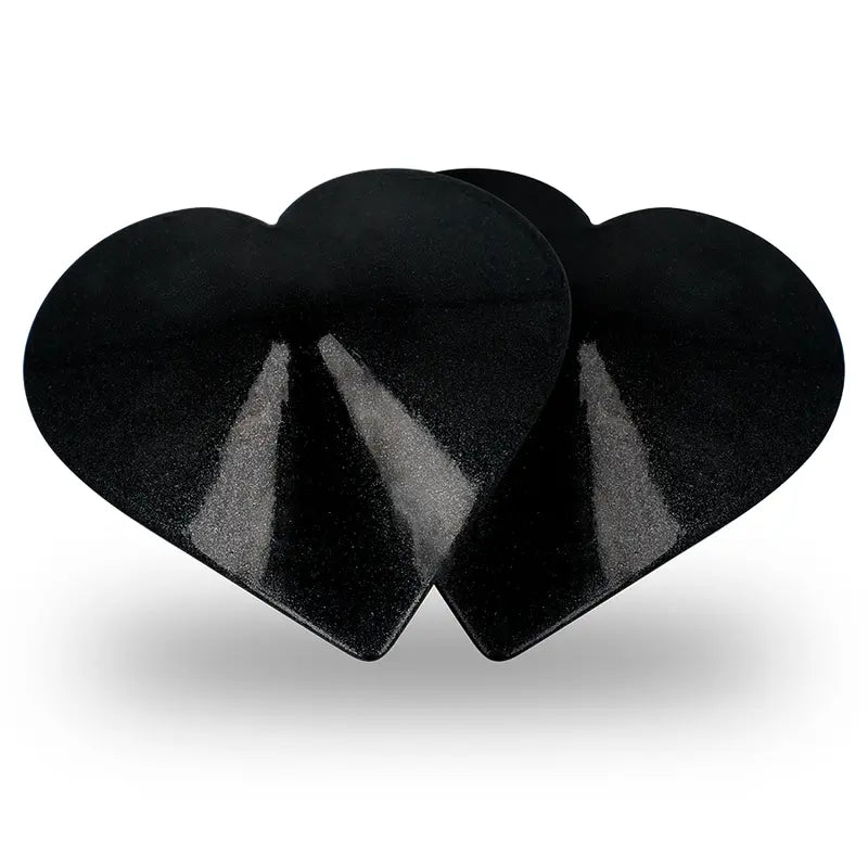COQUETTE CHIC DESIRE - COPRI CAPEZZOLI BLACK HEARTS - COQUETTE ACCESSORIES | Lingerie Harness Boutique