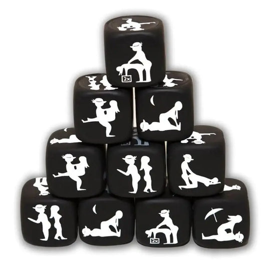 DIABLO PICANTE - GIOCO DI DADI DELLA POSTURA NERO - DIABLO PICANTE | Lingerie Harness Boutique