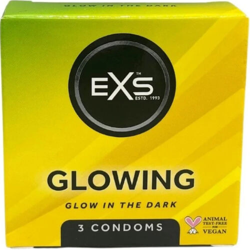 EXS CONDOMS - BRILLANTI NEL BUIO - EXS CONDOMS | Lingerie Harness Boutique