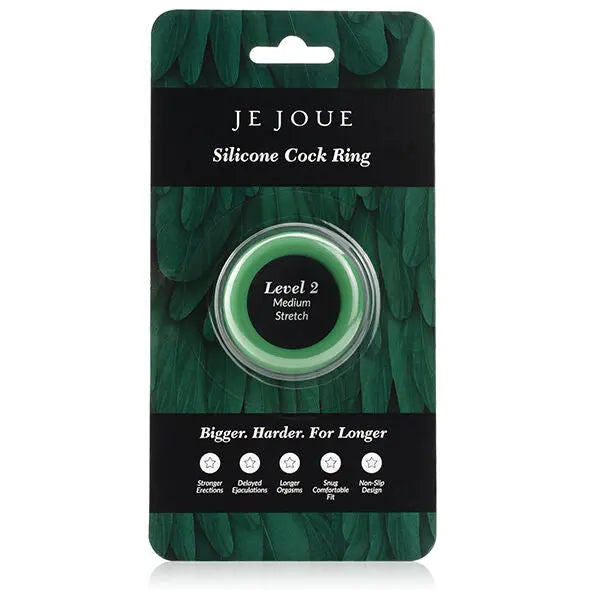 JE JOUE - ANELLO IN SILICONE VERDE - STROZZATURA MEDIA - JE JOUE | Lingerie Harness Boutique