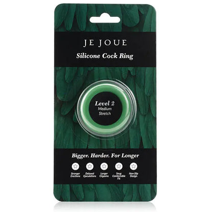 JE JOUE - ANELLO IN SILICONE VERDE - STROZZATURA MEDIA - JE JOUE | Lingerie Harness Boutique