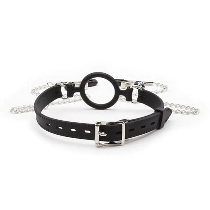 OHMAMA FETISH - Bavaglio ad anello con catenelle e pinze per capezzoli - OHMAMA FETISH | Lingerie Harness Boutique