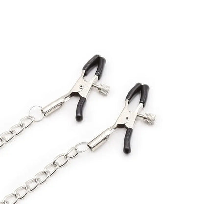 OHMAMA FETISH - Bavaglio ad anello con catenelle e pinze per capezzoli - OHMAMA FETISH | Lingerie Harness Boutique