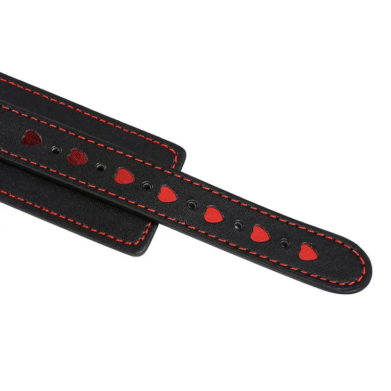 OHMAMA FETISH - MANETTE CON CUORE INTARSIATO - OHMAMA FETISH | Lingerie Harness Boutique