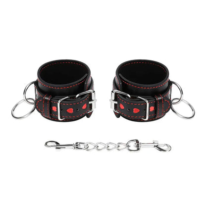 OHMAMA FETISH - MANETTE CON CUORE INTARSIATO - OHMAMA FETISH | Lingerie Harness Boutique