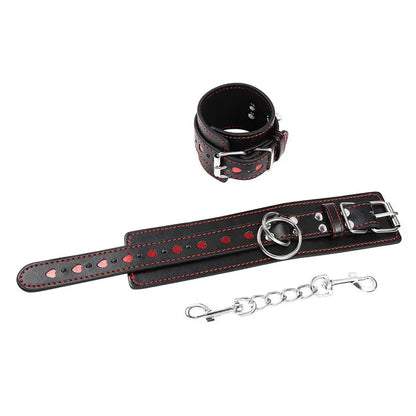 OHMAMA FETISH - MANETTE CON CUORE INTARSIATO - OHMAMA FETISH | Lingerie Harness Boutique