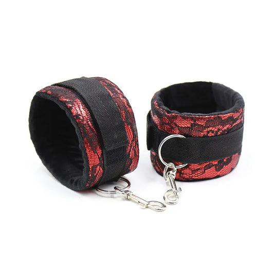 OHMAMA FETISH - MANETTE IN VELLUTO CON NASTRO IN NYLON - OHMAMA FETISH | Lingerie Harness Boutique