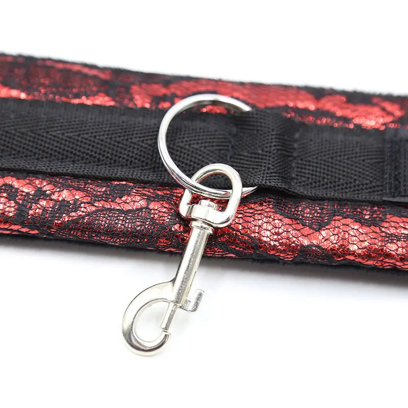 OHMAMA FETISH - MANETTE IN VELLUTO CON NASTRO IN NYLON - OHMAMA FETISH | Lingerie Harness Boutique