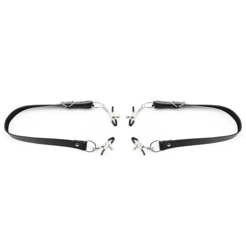 OHMAMA FETISH - PINZE PER CLITORIDE CON CINGHIE PER GAMBE - OHMAMA FETISH | Lingerie Harness Boutique
