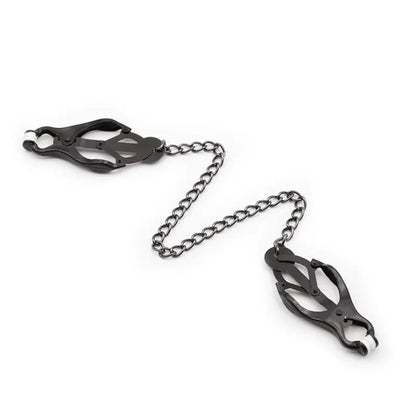 OHMAMA FETISH - Pinze per capezzoli giapponesi con catena nera - OHMAMA FETISH | Lingerie Harness Boutique