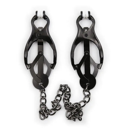 OHMAMA FETISH - Pinze per capezzoli giapponesi con catena nera - OHMAMA FETISH | Lingerie Harness Boutique