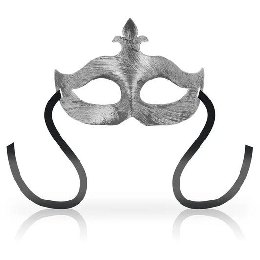 OHMAMA - MASCHERE MASCHERA FIORE DE LIS ARGENTO - OHMAMA MASKS | Lingerie Harness Boutique