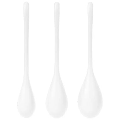 SATISFYER - SET DA ALLENAMENTO YONI POWER 1 BIANCO - SATISFYER BALLS | Lingerie Harness Boutique