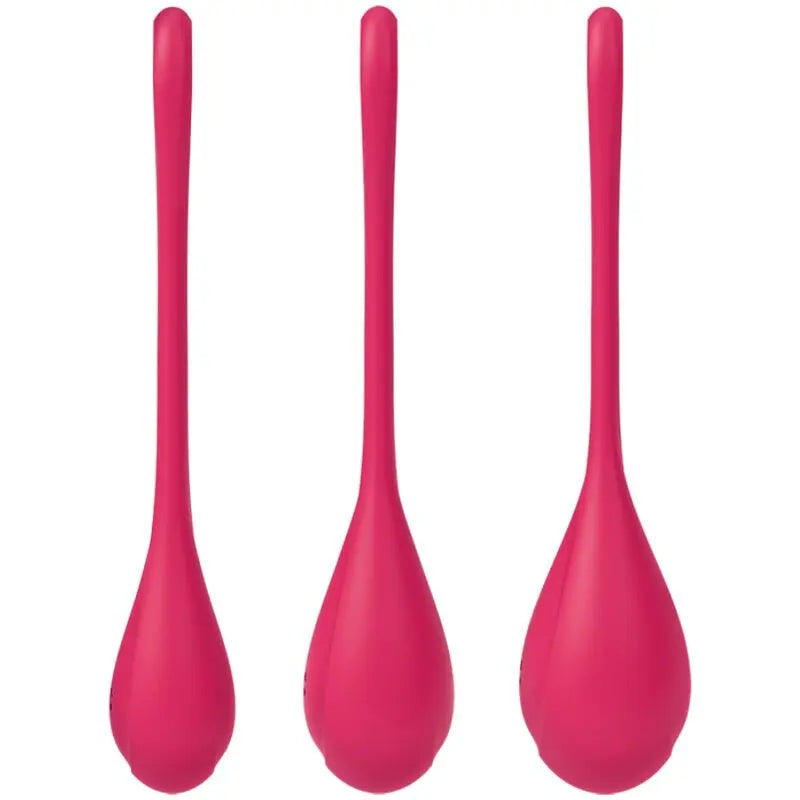 SATISFYER - SET DA ALLENAMENTO YONI POWER 1 ROSSO - SATISFYER BALLS | Lingerie Harness Boutique