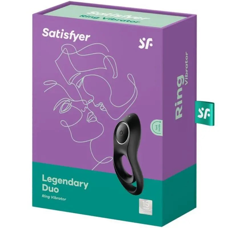SATISFYER - VIBRATORE AD ANELLO DUO LEGGENDARIO NERO - SATISFYER RING | Lingerie Harness Boutique