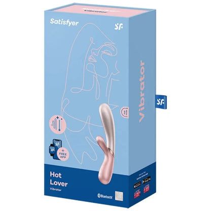 SATISFYER - VIBRATORE HOT LOVER ROSA & BEIGE - SATISFYER CONNECT | Lingerie Harness Boutique