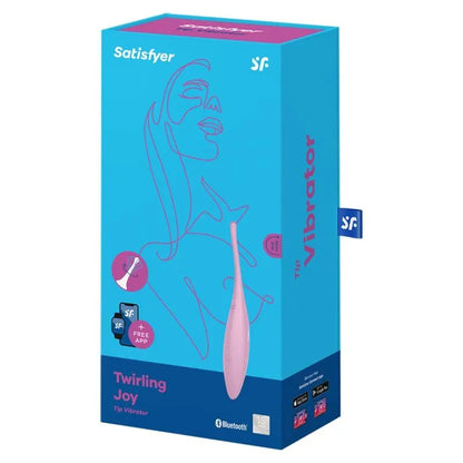 SATISFYER - VIBRATORE TWIRLING JOY CLIT TIP ROSA - SATISFYER CONNECT | Lingerie Harness Boutique