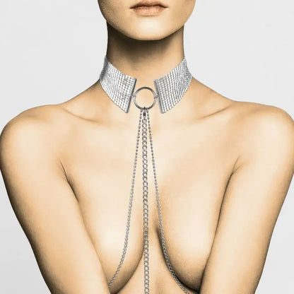 bijoux - désir métallique collana metallica argento Bijoux Indiscrets Lingerie Harness Boutique